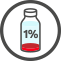 Ikona prezentująca stężenie 1%